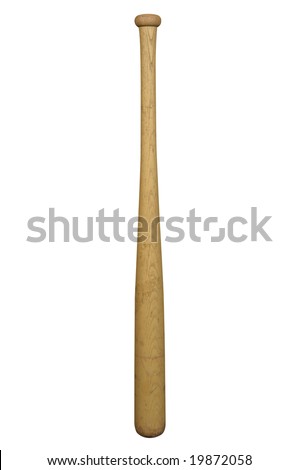 Baseball bat isolated over a white background Royalty-Free Stock Photo #19872058