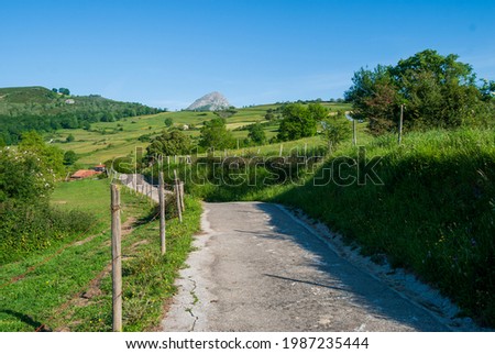 Path to the town in mountain