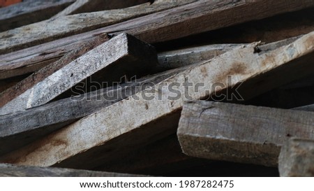 The Industrial Wood Planks Material