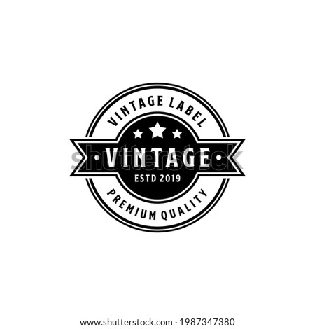 Vintage Badge Emblem Retro Classic Premium Logo Tamplate Vol.02