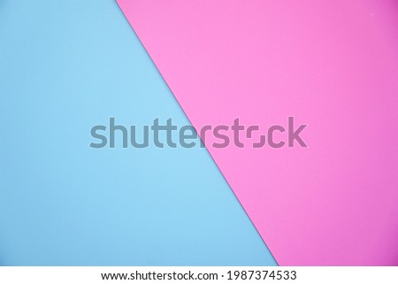 blank pink paper and light  blue paper for background.