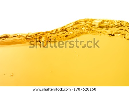 Oil surface ripple transparent on white background