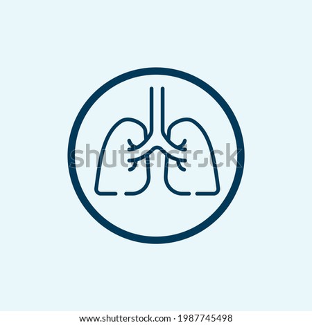lungs icon isolated on white background from coronavirus collection. lungs icon thin line outline linear lungs symbol for logo, web, app,