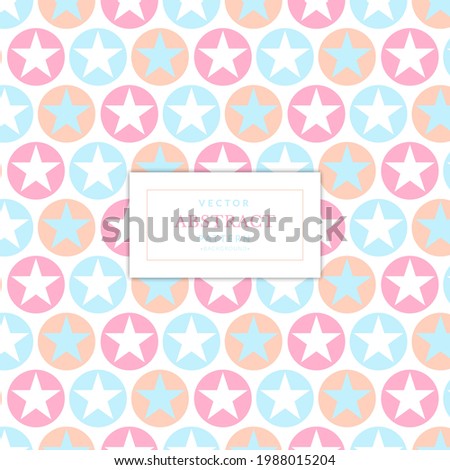 Pastel star seamless pattern. Stars in pastel colors background.