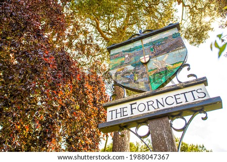 Forncett Village Sign, Norfolk UK