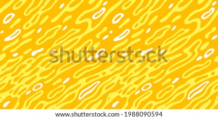 Seamless Pattern with Cartoon Splashes. Vector Illustration of Juice for Packaging and Banners Background Royalty-Free Stock Photo #1988090594