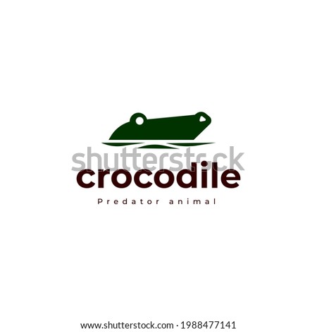 crocodile alligator predator reptile logo icon symbol