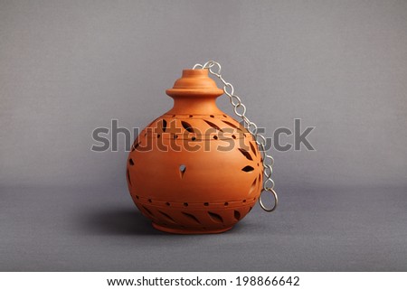 Indian Handmade Clay Lamp 