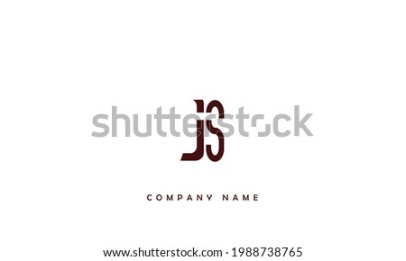 JS, SJ, Alphabet Letters Logo Monogram