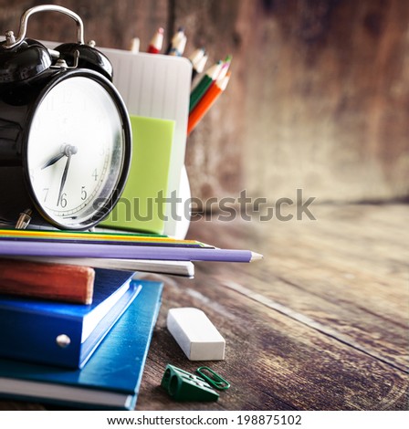 Back to school concept on grunge background