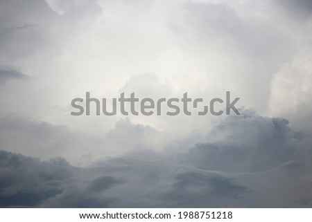Dark gray cloud before a thunderstorm in summer