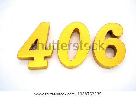 The letters are golden Arabic numerals on a white background                              
