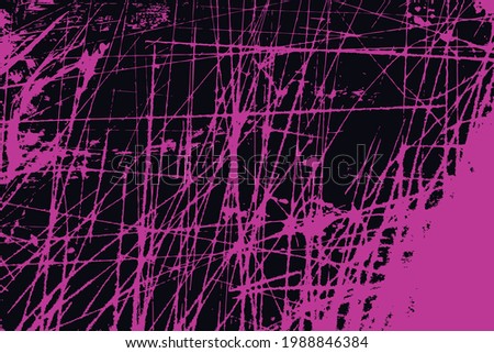Closeup of dark pink background with black textured made in scratch noise. pink rough texture and background for design.