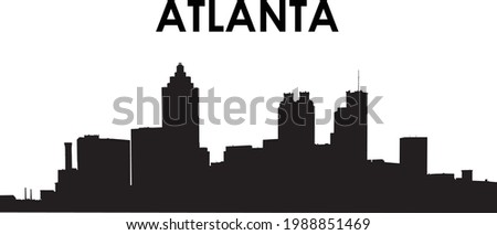 Atlanta City Landscape vector design