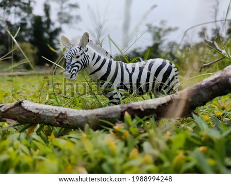 Take a picture of a zebra statue