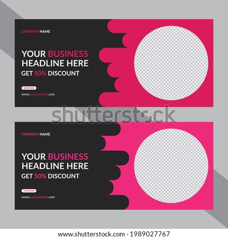 Creative Business Horizontal Web Banner and Social Media Post, Facebook , Print ready Banner Design
