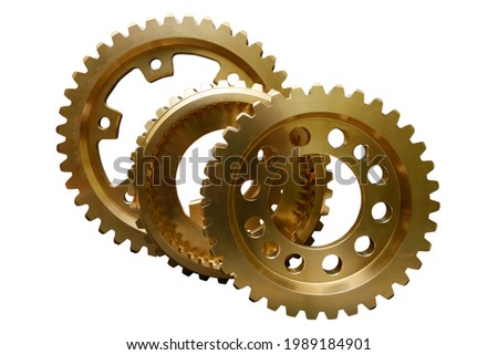 Gear wheel on a white background