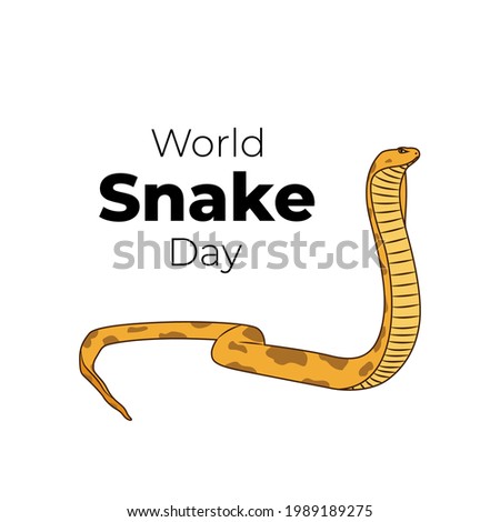 vector illustration for world snake day
