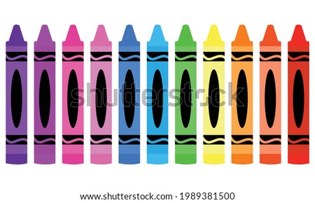 Crayon Kindergarten Vector and Clip Art