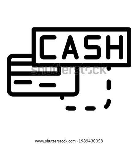 Cashback icon. Outline Cashback vector icon for web design isolated on white background