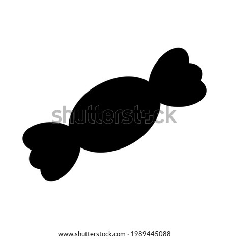 Candy icon. Candy icon isolated vector illustration. Black icon.