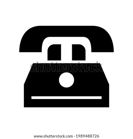 telephone icon or logo isolated sign symbol vector illustration - high quality black style vector icons
