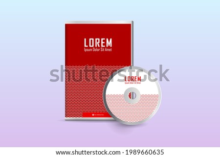 DVD case design, DVD envelope. multicolor Corporate business template for CD envelope and DVD case. Layout with modern triangle elements and abstract background. Creative vector concept,