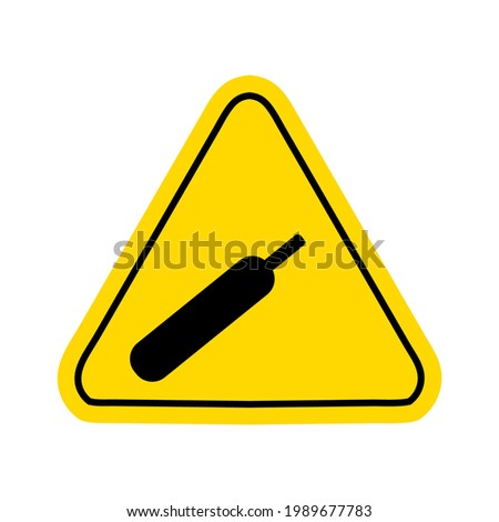 warning hazard triangle signs logo vector 