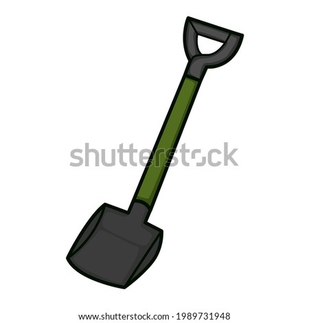 Shovel vector graphic icon illustration. building tools