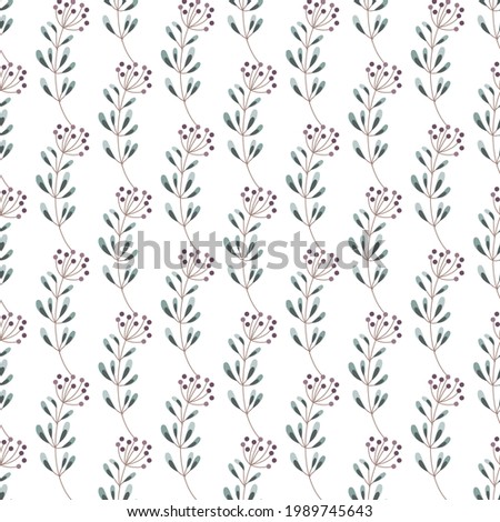 Abstract floral seamless pattern for design of fabric, wrapping paper and more. Vector illustration.