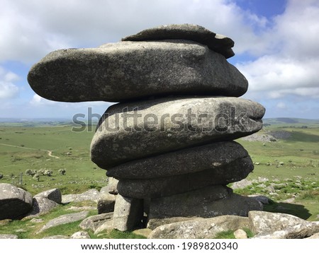 The Cheesewring a granite tor Minions Bodmin moor