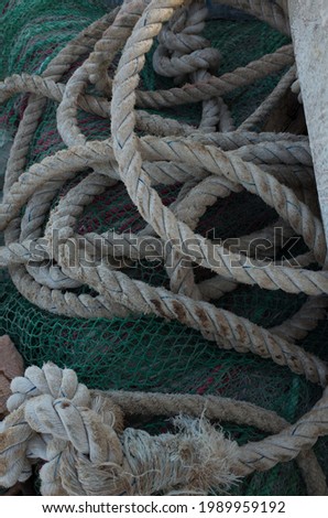 photo of ropes and nets of fishing boats