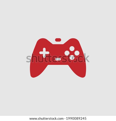red joystick icon symbol vector illustration