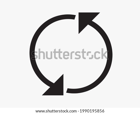 Vector illustration of cycle icon isolated on background