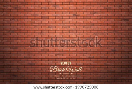 Beautiful brown block brick wall pattern texture background. Royalty-Free Stock Photo #1990725008