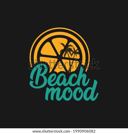 Summer T-shirt design with awesome colorful graphic and font.