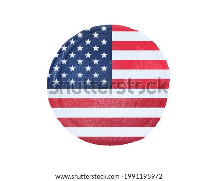 Grunge USA flag. American flag with grunge texture