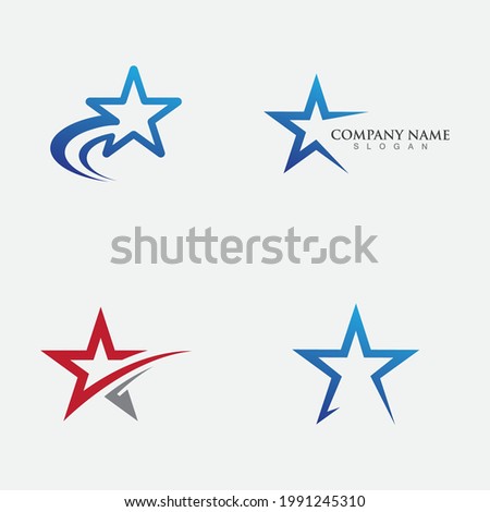 Star logo design template vector