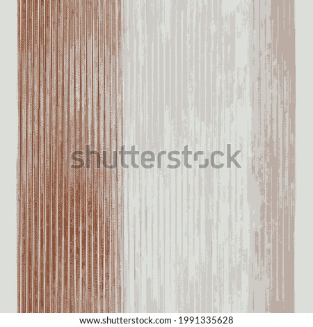 Vertical watercolor abstract speed ray line pattern. Seamless background. Earth tones colour vector elements on white background