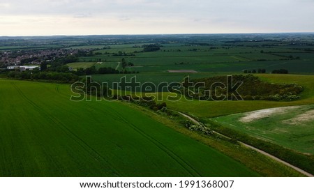 Aerial Landscape from Top of Hills