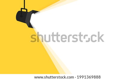 Banner spotlight background. Vector illustration Royalty-Free Stock Photo #1991369888