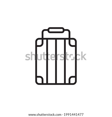 Suitcase icon in simple design. Vector illustration. Suitcase icon. travel baggage vector icon. Suitcase flat logo isolated on white background. Vector illustration. cabin luggage flat vector icon