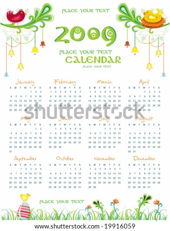 2009 Nature calendar