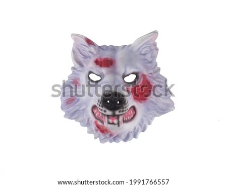 wolf mask isolated on white background