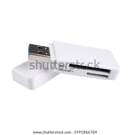 Card Reader with CF Card. Memory card adapter