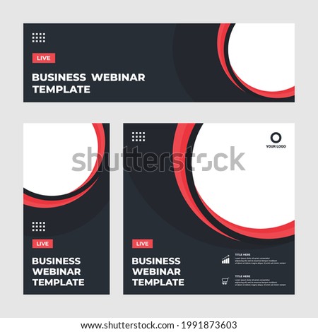 Set of Editable social media post template with modern background illustration for professional business company advertising media promotion stories and discount sale banner