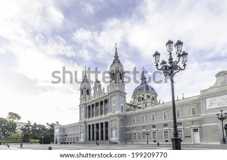 Almudena Cathedral is the Catholic cathedral in Madrid, the seat of the Roman Catholic Archdiocese of Madrid. It was consecrated by Pope John Paul II in 1993.