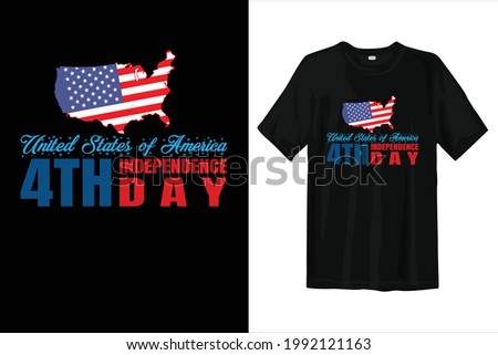 4th of July USA Independence day t shirt design. American t shirt design. 