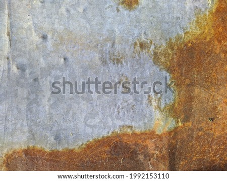 rusty and old metal coating of different colors from metal corrosion