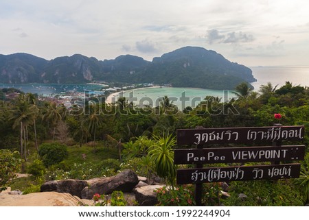 Phi phi viewpoint is one of top view tourist attraction, Tourism in Thailand